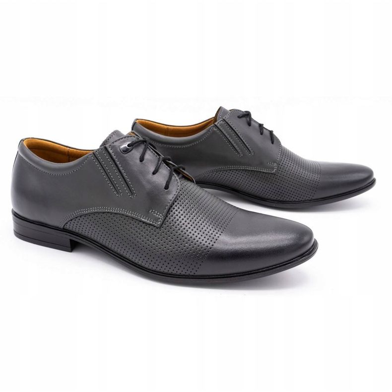 Olivier Men's leather shoes 482 gray grey 1 Olivier Men's leather shoes 482 gray grey 1