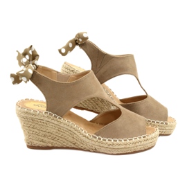 Women's Sandals On Wedge Taupe Monroe beige 3