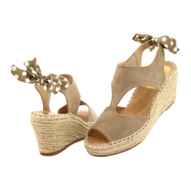 Women's Sandals On Wedge Taupe Monroe beige 2