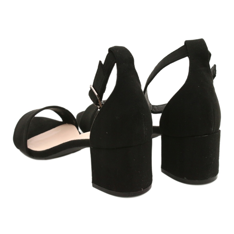 Evento Black Classic High Heel Sandals 20SD98-1618 4