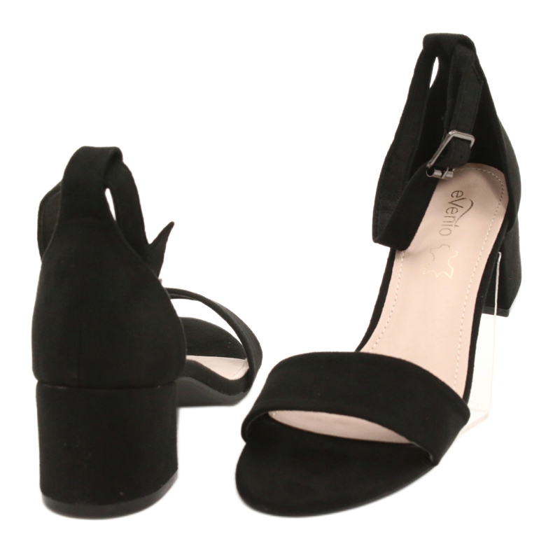 Evento Black Classic High Heel Sandals 20SD98-1618 2