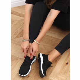 Black BL1817-SP Black socks sports shoes 1