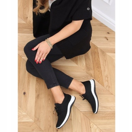 Black BL1817-SP Black socks sports shoes 2