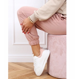 Women's white and pink sneakers A88-63 Pink 2 Women's white and pink sneakers A88-63 Pink 2