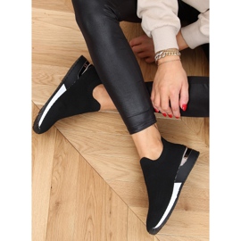Black LDH006 Black socks sports shoes 1
