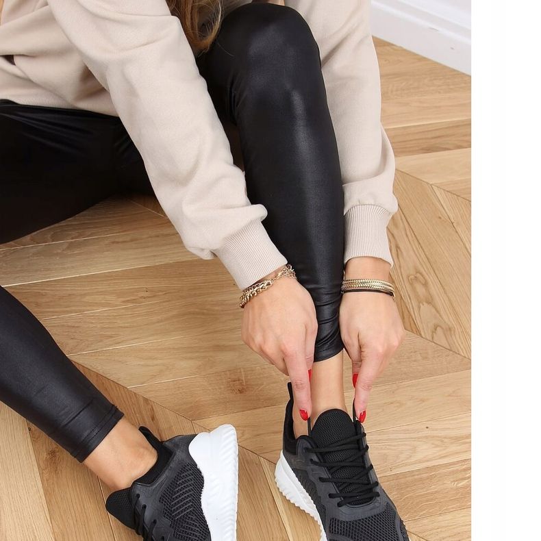 Black KK-219 Black sports shoes 1 Black KK-219 Black sports shoes 1