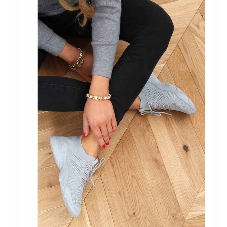 Gray FF-10 Gray socks sports shoes grey 1