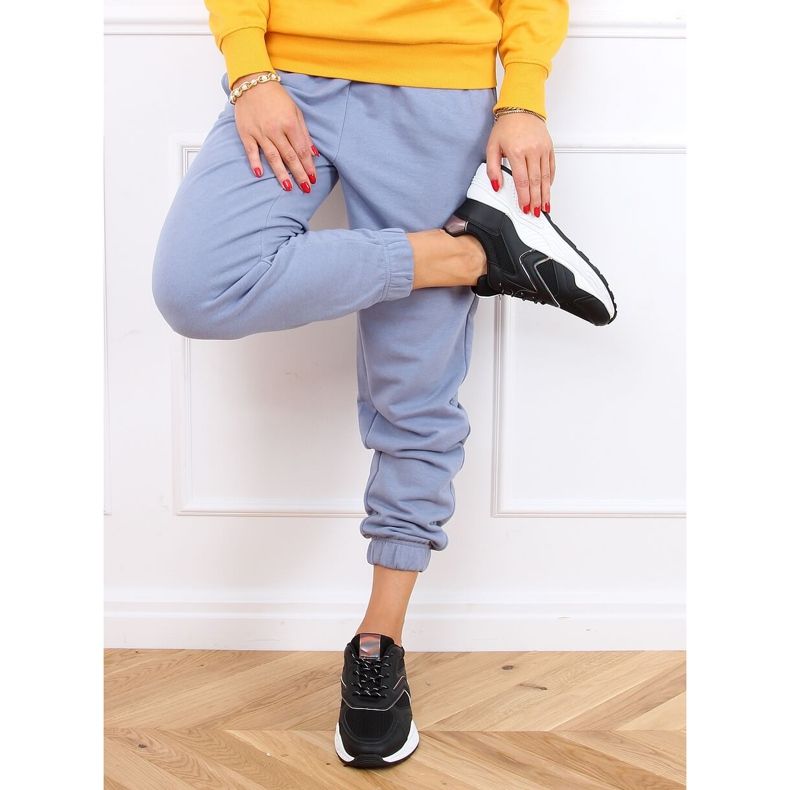 Black GB-003 Black sports shoes 2