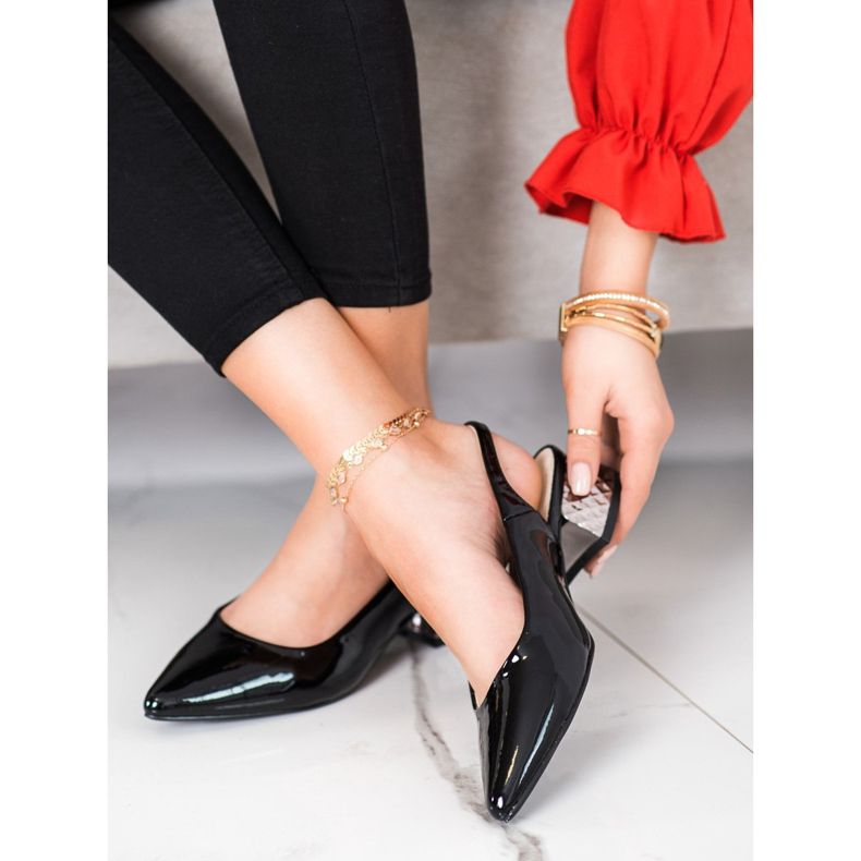 Filippo Fashionable pumps with an exposed heel black 1 Filippo Fashionable pumps with an exposed heel black 1