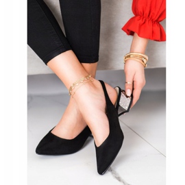 Filippo Fashionable pumps with an exposed heel black 1