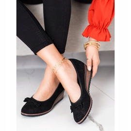 Vinceza Openwork wedge pumps black 2