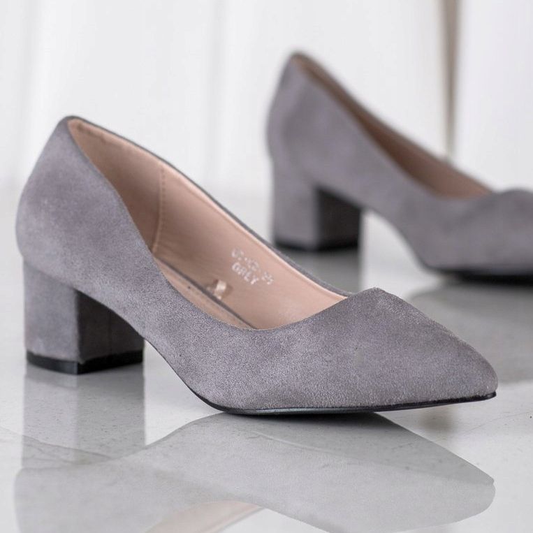 Goodin Gray Pumps In Spitz grey 1
