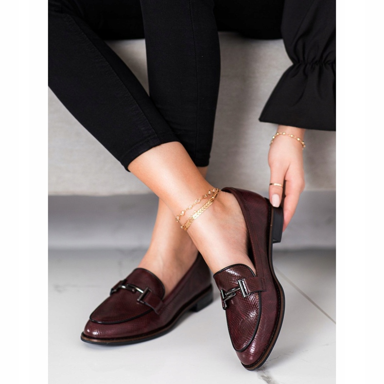 Snake Print Sergio Leone Shoes red 1