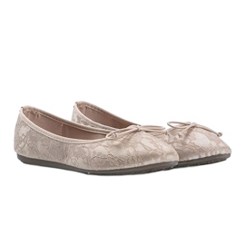 Beige lace ballerinas from Alessandra 1