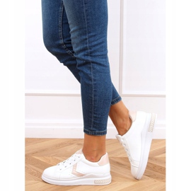 White women's sneakers CC-40 Pink 2