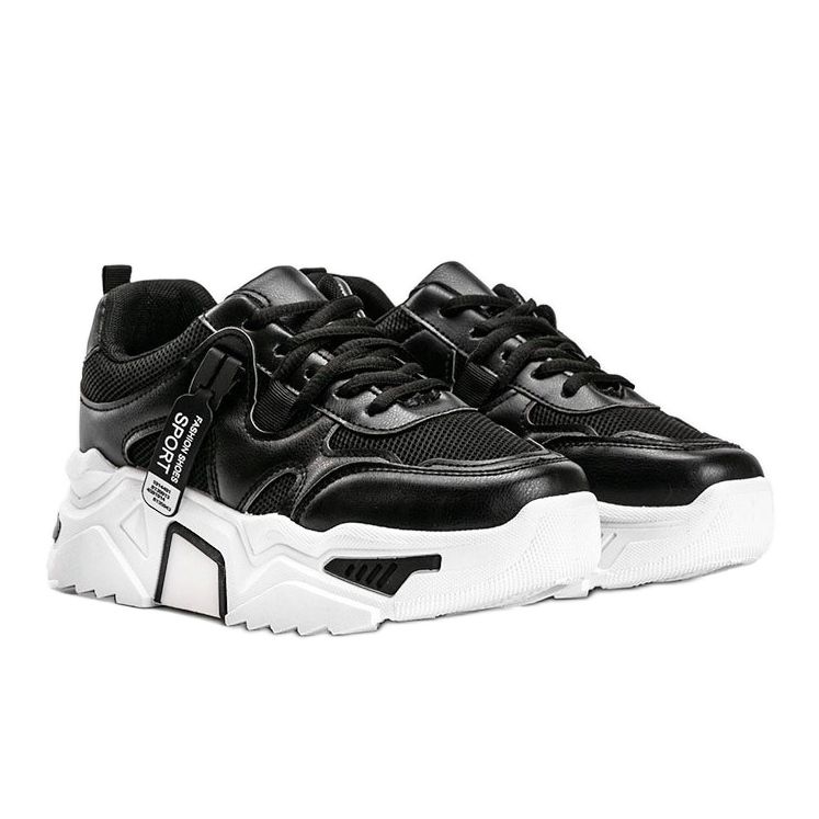 Black sneakers with a thick Cristina sole 1