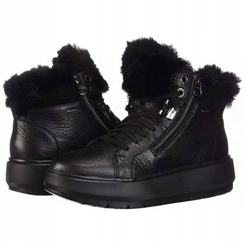 Geox D Kaula B Abx D Tumb Lea W D84AWD-00046-C9999 shoes black 1