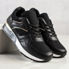 SHELOVET Stylish Sneakers For Spring black 1