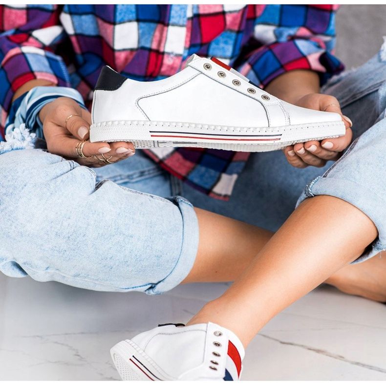 Filippo Sports shoes, sneakers made of leather white 1 Filippo Sports shoes, sneakers made of leather white 1