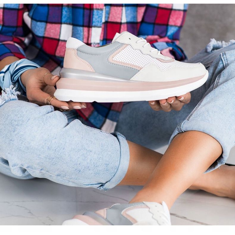 ARTIKER Leather Sneakers On The Platform multicolored 1