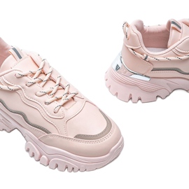 Pink sneakers on a thick Desiare sole 1