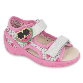 Befado sandals children's shoes 065P148 pink silver grey 1