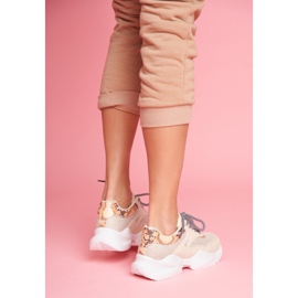 PS1 Women's Sport Shoes Snakeskin Beige Giselle brown golden 2