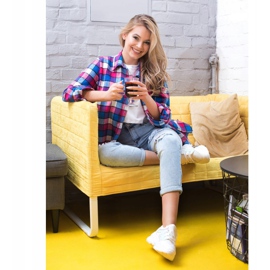 SHELOVET Lace-up Sneakers white 1