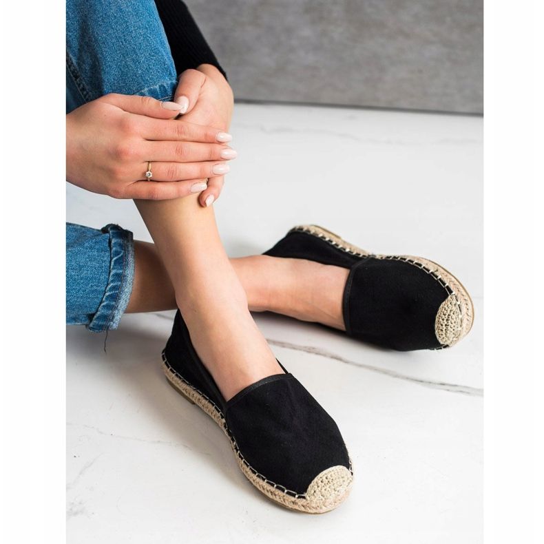Kayla Light Openwork Espadrilles black 2