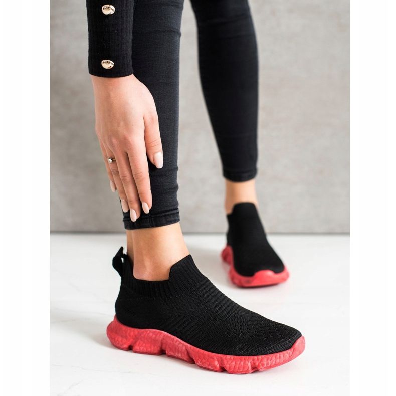 SHELOVET Fashionable Slip-On Sneakers black 2 SHELOVET Fashionable Slip-On Sneakers black 2