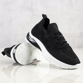 Filippo Lace-up, openwork sneakers black 1