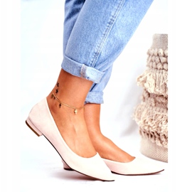 Evento Women's Ballerinas In Spitz Suede Beige Westley 3