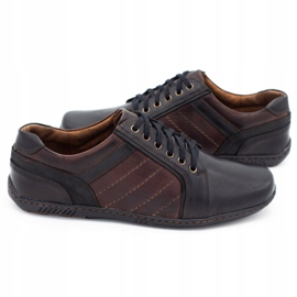 Mario Pala Men's leather shoes 616 brown 1