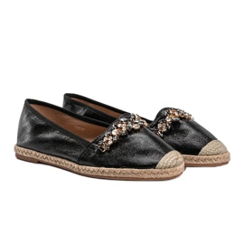 Black Dylan eco-leather espadrilles 1