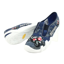 Befado children's shoes 290Y203 navy blue blue grey 4