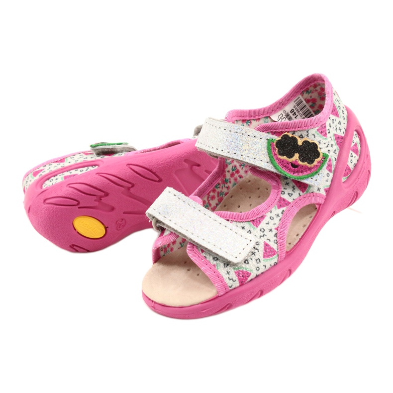 Befado sandals children's shoes 065P148 pink silver grey 3