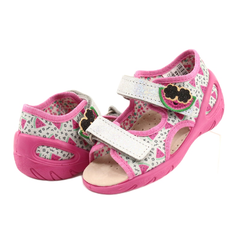 Befado sandals children's shoes 065P148 pink silver grey 5