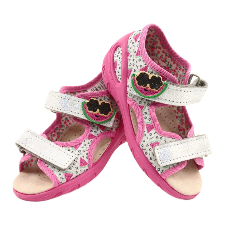 Befado sandals children's shoes 065P148 pink silver grey 4