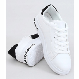 White women's sneakers CC-42 WHITE / BLACK 1