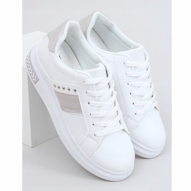White women's sneakers CC-42 Gray 1