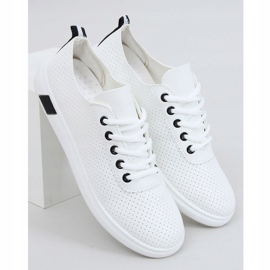 Women's black and white sneakers LA42 Black 1