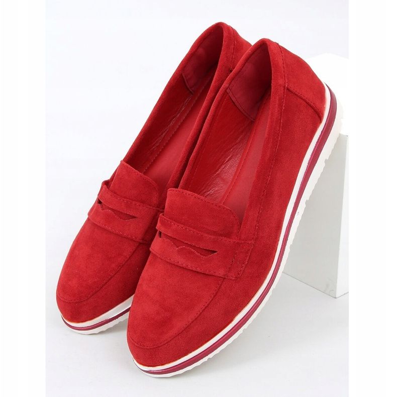 High-soled loafers red 1151 Red 1