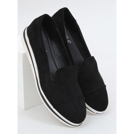 High-soled loafers black 5836 Black 1
