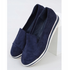 High-soled loafers navy blue 5836 Blue 1