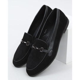 Black women's loafers 8742 Black 1