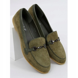 Green women's loafers 8742 Green 1