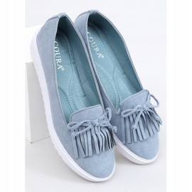 Blue loafers with fringes 6429 Blue 1 Blue loafers with fringes 6429 Blue 1