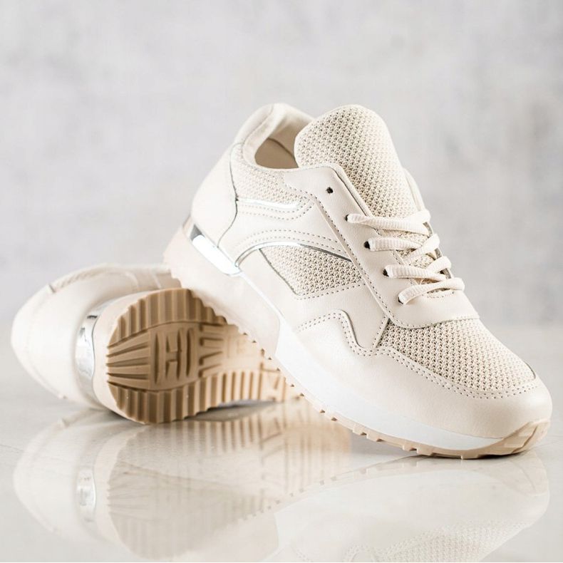 SHELOVET Stylish Sneakers For Spring beige 2