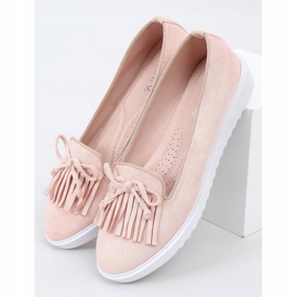 Pink fringed moccasins 6429 Pink 1