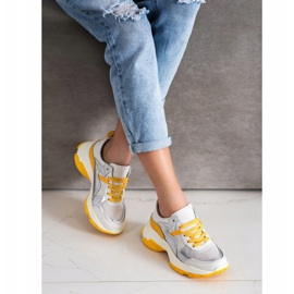 Goodin Leather Sneakers With Silver Inserts white multicolored 1